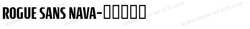 ROGUE SANS NAVA字体转换